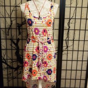 Sleeveless high low dress